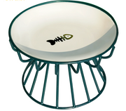 raised cat plate green