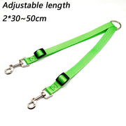 dual leash coupler green adjustment