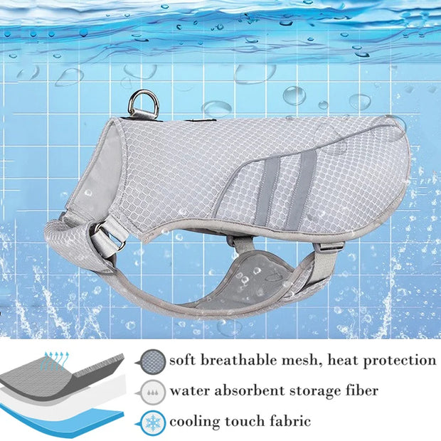 cooling dog harness materials