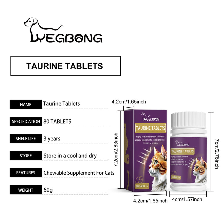 cat taurine suplements packaging details