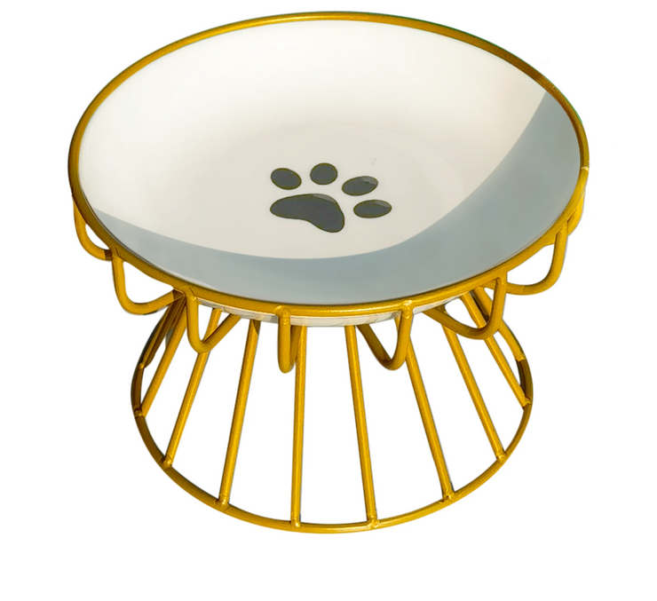 raised cat plate yellow